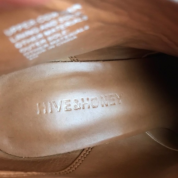 Hive & Honey Leopard Print Cow Hair Leather Wedge Heel Ankle Bootie w/ Zip 8 - Picture 7 of 10